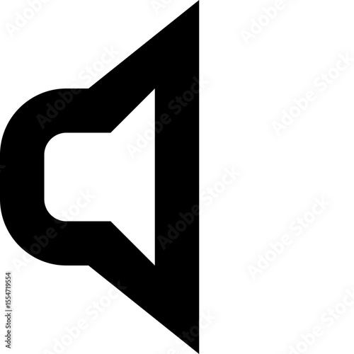 Volume Low Icon Vector - Quiet Sound Audio Speaker Control Symbol
