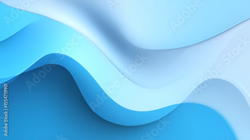 Blue Abstract Waves Background for Male Tech Presentations