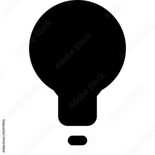 Light Bulb Icon Vector Idea Creativity Innovation Inspiration Symbol
