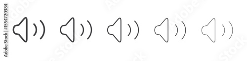Max volume icon flat simple outline logo
