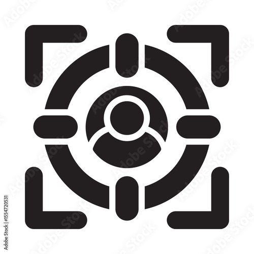 Customer target Vector Icon which can easily modify or edit