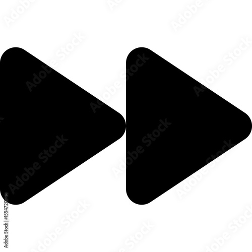 Fast Forward Skip Next Vector Icon