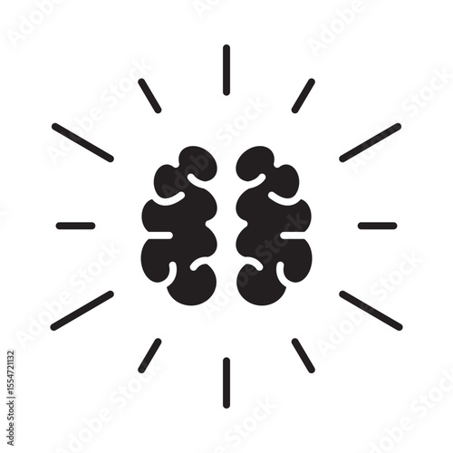 Brainstorming Vector Icon which can easily modify or edit
