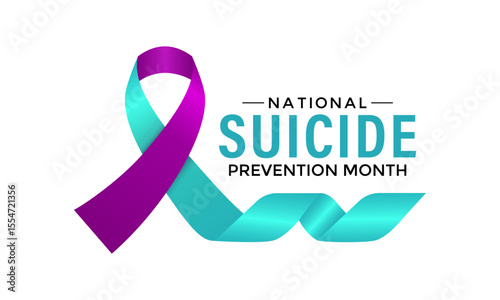 National Suicide Prevention Month vector banner and social media, background design template. Speak Up, Save Lives, Break the Silence. This month reminds us of the importance of mental health , stress