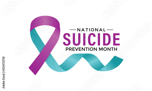 National Suicide Prevention Month vector banner and social media, background design template. Speak Up, Save Lives, Break the Silence. This month reminds us of the importance of mental health , stress