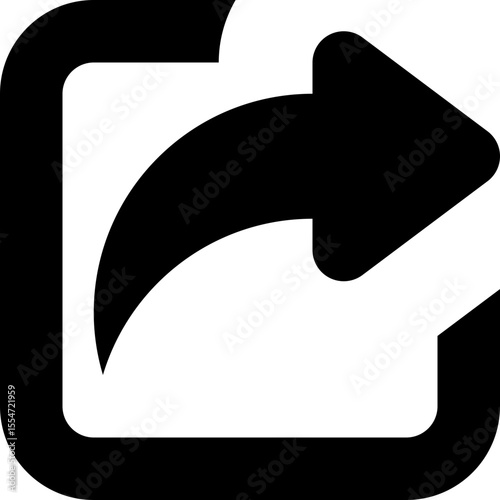 Share Export Send Arrow Icon Vector