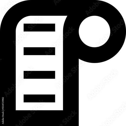 Playlist Music Audio List Icon Vector