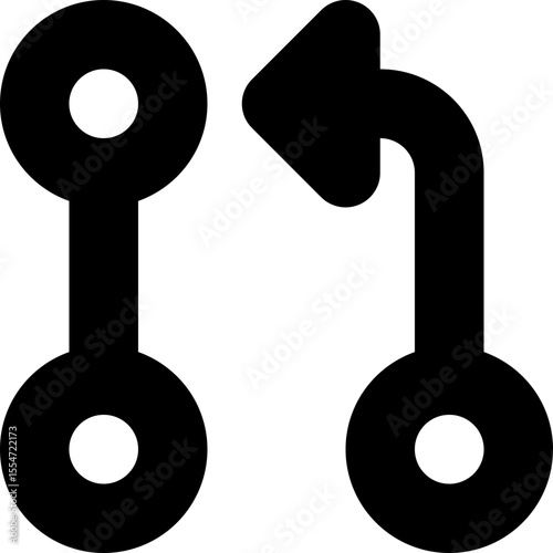 Git Branch Version Control Development Icon Vector