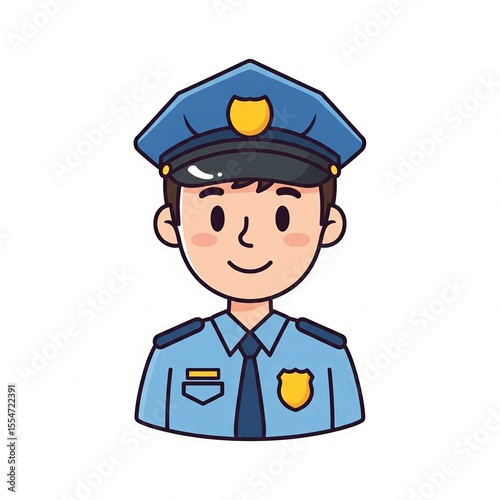 funny cartoon policeman
