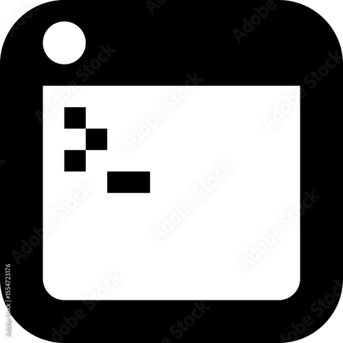 Application Window Vector Icon - Software Interface Program Window Symbol