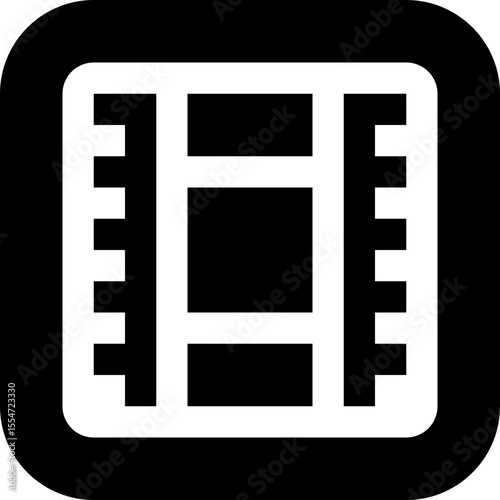Film Strip Movie Video Cinema Vector Icon