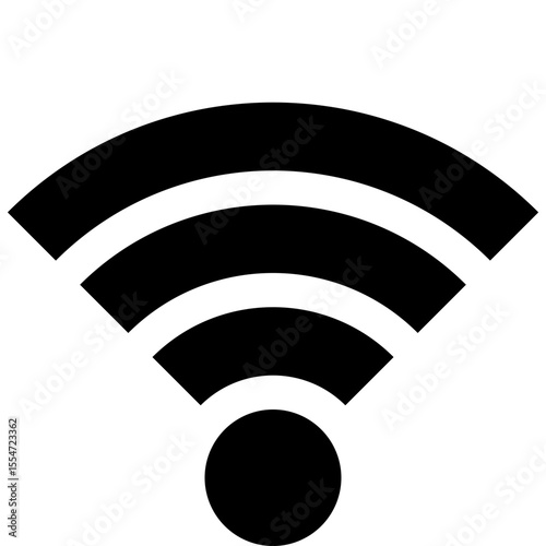 WiFi Signal Wireless Network Connection Vector Icon