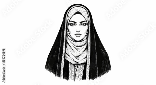 vector illustration of a woman