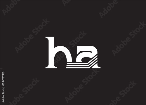 HA Letter Logo – Clean and Bold Monogram Branding Design
