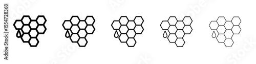 propolis icon flat simple outline logo