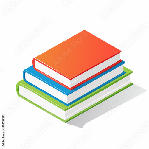 Stack of Colorful Books  Knowledge, Education, and Reading