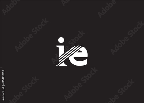 IE Letter Logo – Clean and Modern Monogram Branding Design
