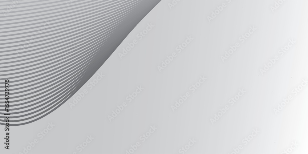 Fototapeta premium Wave of Light grey color metal roof texture background Black and white Minimalist pattern