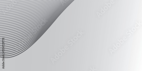 Wave of Light grey color metal roof texture background Black and white Minimalist pattern