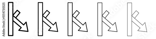 rebound icon flat simple outline logo