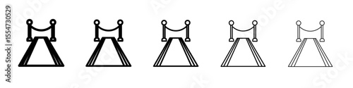 red carpet icon flat simple outline logo