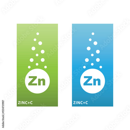 Zn, zinc for healthcare - vitamin complex.