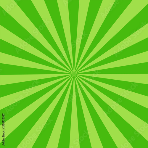 Simple Gradient Green Blank Horizontal Plain Background With Vibrant Starburst Radiance Flares Effect