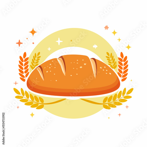 Artisan Bread Golden Crust, Delicious Loaf, Freshly Baked