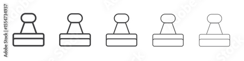 Seal icon flat simple outline logo