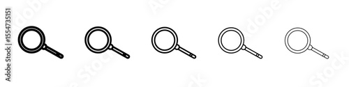 search icon flat simple outline logo