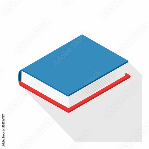 Blue Hardcover Book Illustration  A Simple, Clean Design