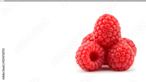 Juicy Raspberries Fresh, Ripe, and Ready to Eat