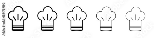 toque icon flat simple outline logo