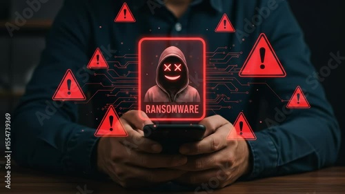  Ransomware Attack on Phone: Cyber Security Threat, Mobile Hacking, Data Breach Warning