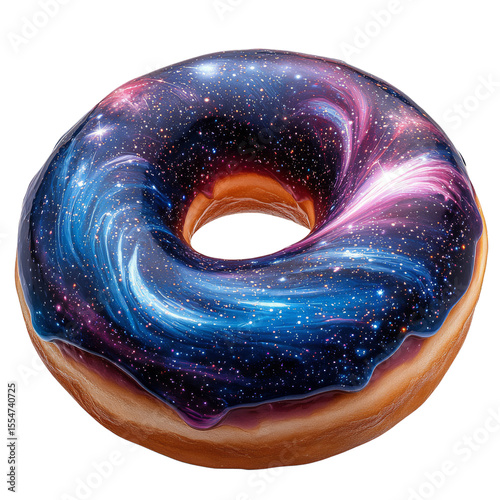 Explore the Cosmic Delight of a Galaxy-Inspired Donut: A Sweet Journey Through the Universe of Flavors and Imaginative Design