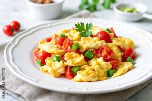 Wallpaper Mural Chinese food: scrambled eggs with tomatoes Torontodigital.ca