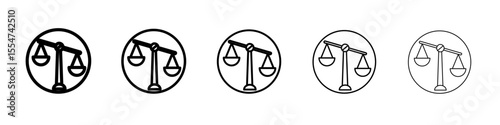 Unfair icon flat simple outline logo