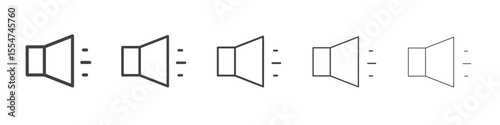 Volume icon flat simple outline logo