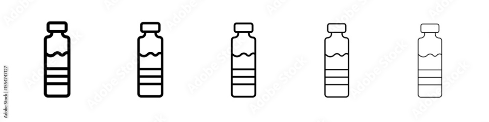 water bottle icon flat simple outline logo water bottle icon flat simple outline logo