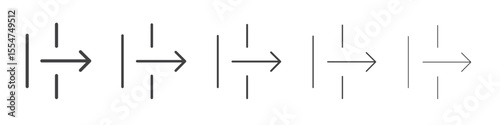 Wrap overflow icon flat simple outline logo