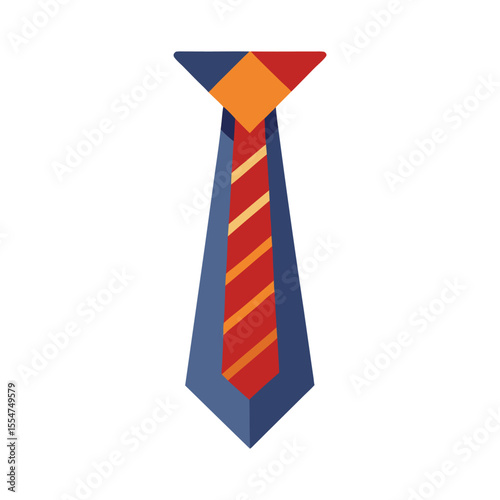 Tie on white background