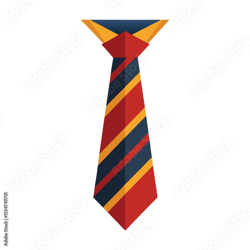 Tie on white background