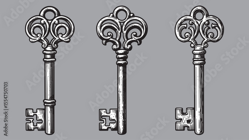 Key engraving symbolizes access mystery protection and unlocking secrets of hidden knowledge