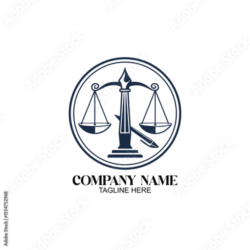 Justice Symbol Logo: An image of a balance scale, a classic symbol of justice, equity, and fairness. The iconic emblem speaks volumes in legal, financial, and ethical contexts.