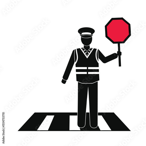Hands holding up prohibition signs to stop cars from passing