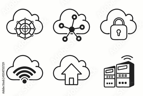 cloud computing icons
