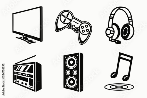 music icons set