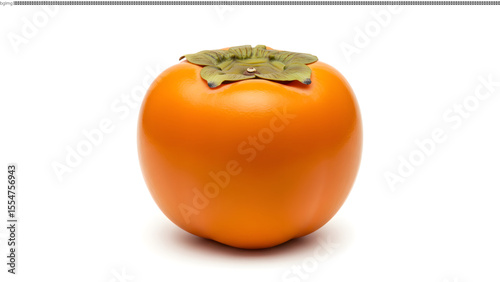Juicy Ripe Persimmon A Vibrant Autumn Fruit