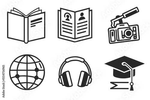 construction icons set