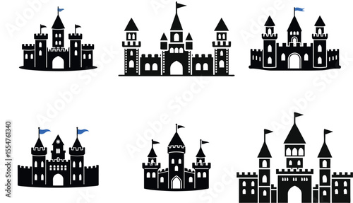 Collection of Castle silhouettes